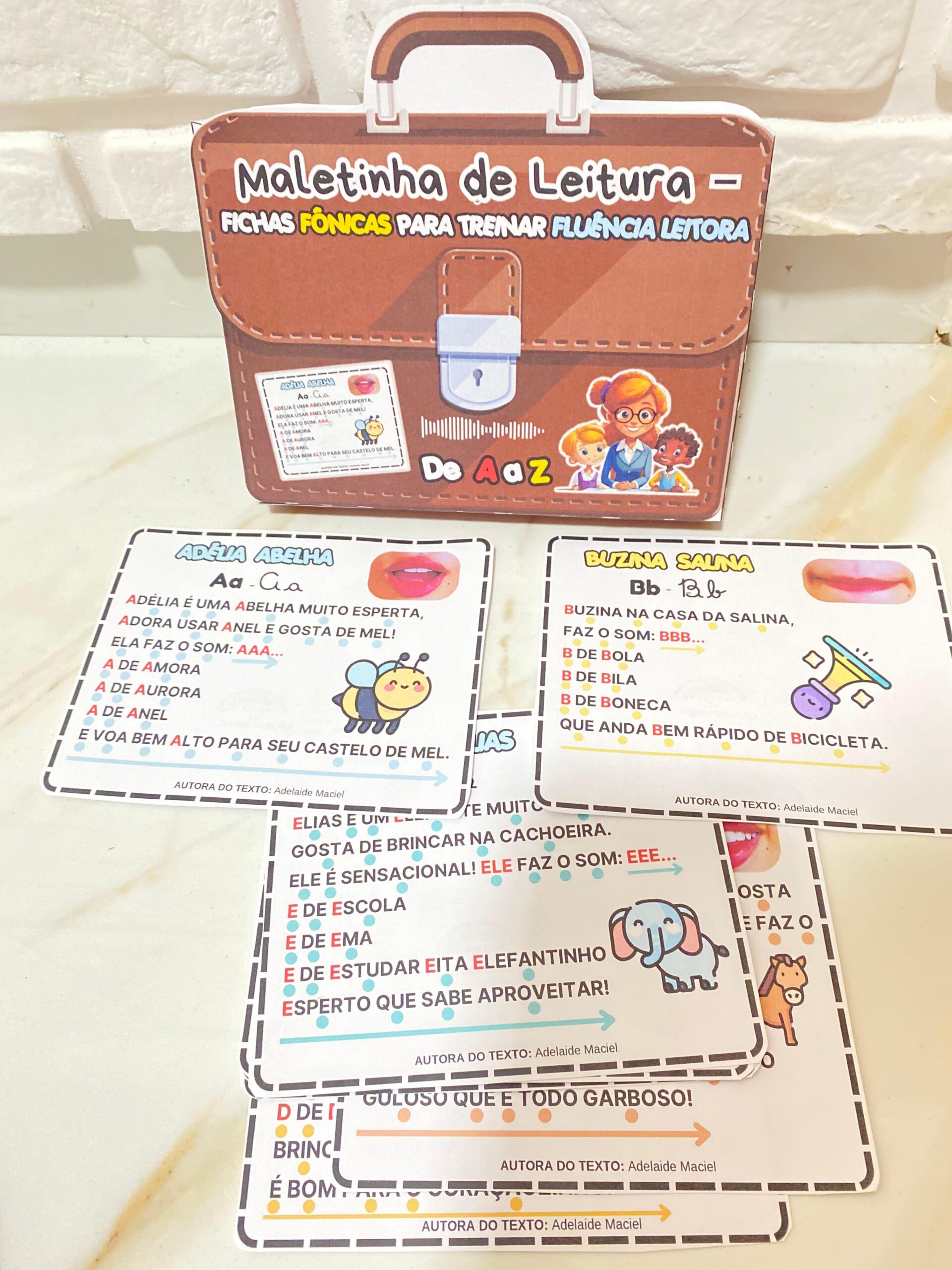MALETINHA DA LEITURA – FICHAS FÔNICAS DE A A Z - Imagem 2