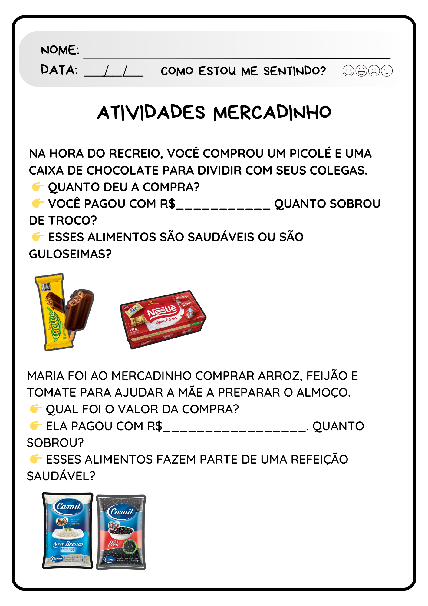 MERCADINHO – QUAL É O TROCO? Sistema Monetário - Imagem 3