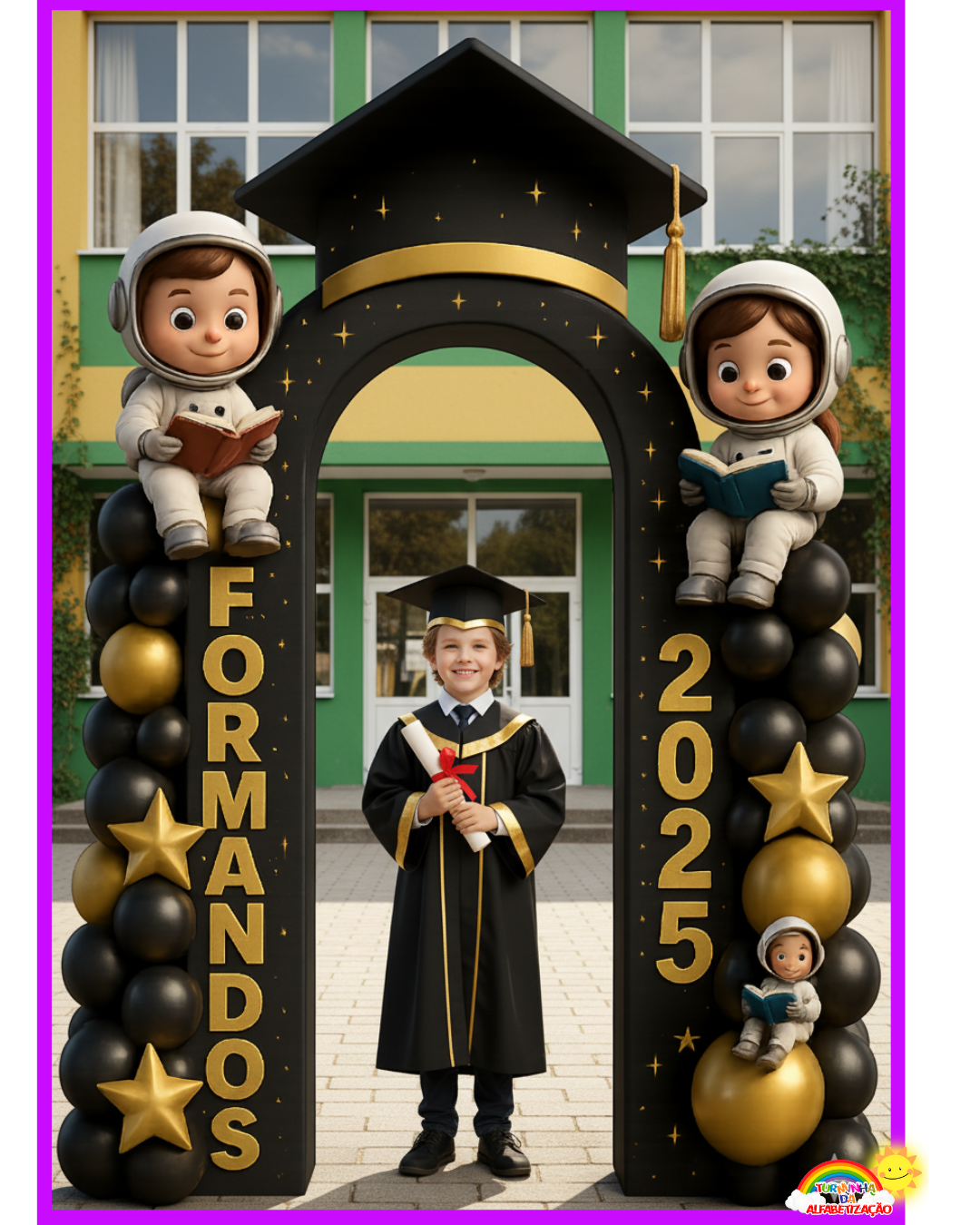 🚀📚 Portal Formandos 2025 – Aprendizado que Te Leva Longe! (Astronautas 3D)