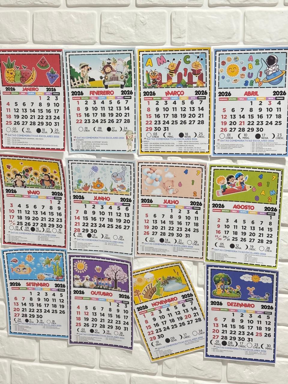 Calendário Escolar de Parede 2026 - Imagem 5