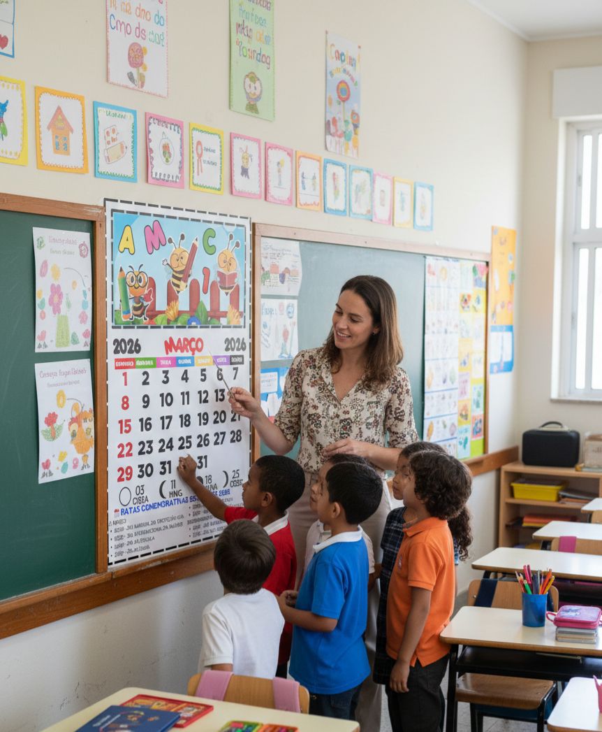 Calendário Escolar de Parede 2026 - Imagem 2