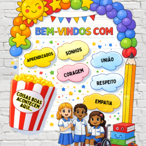 PAINEL BEM-VINDOS – BOAS COISAS ACONTECEM AQUI