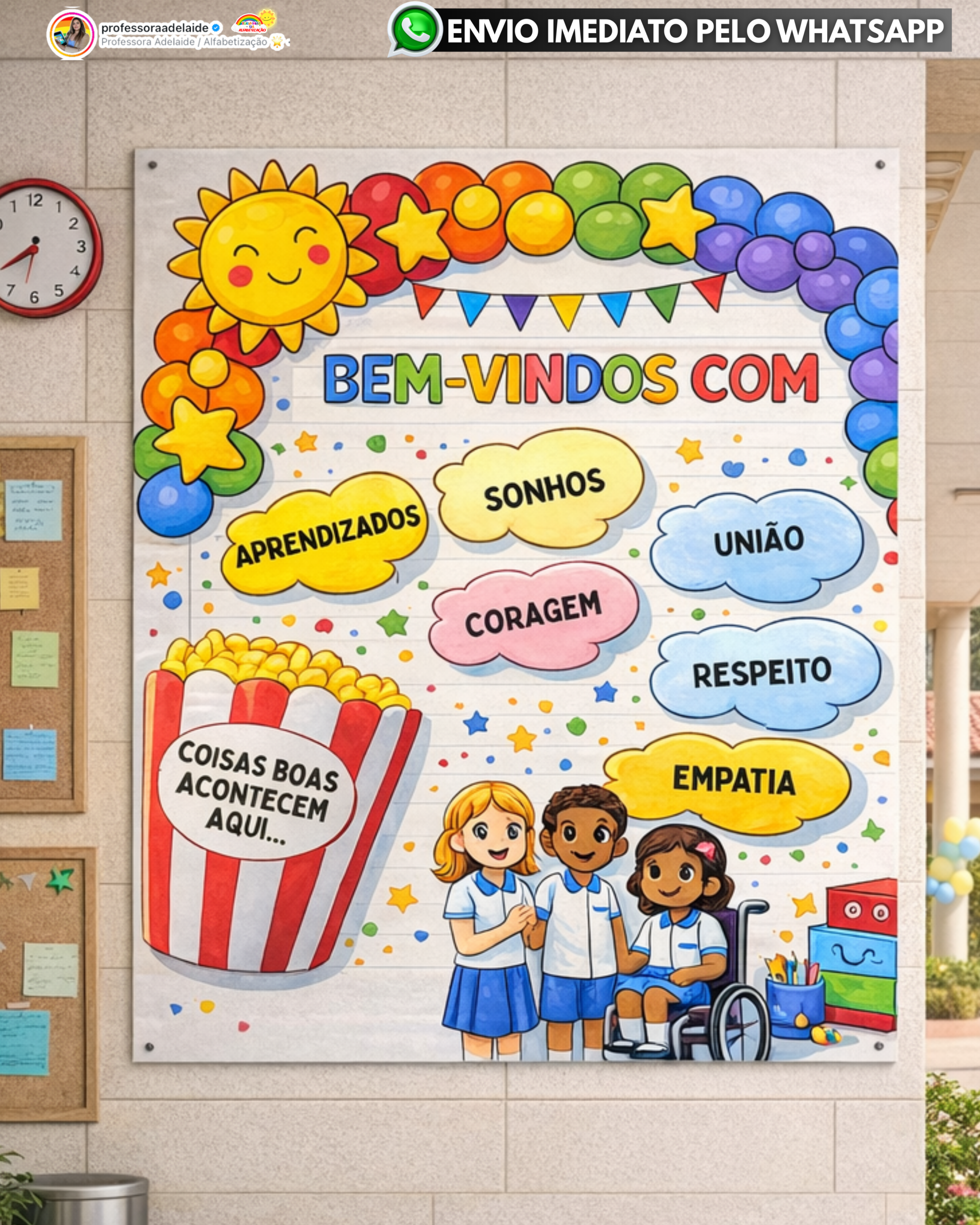 PAINEL BEM-VINDOS – BOAS COISAS ACONTECEM AQUI - Imagem 2
