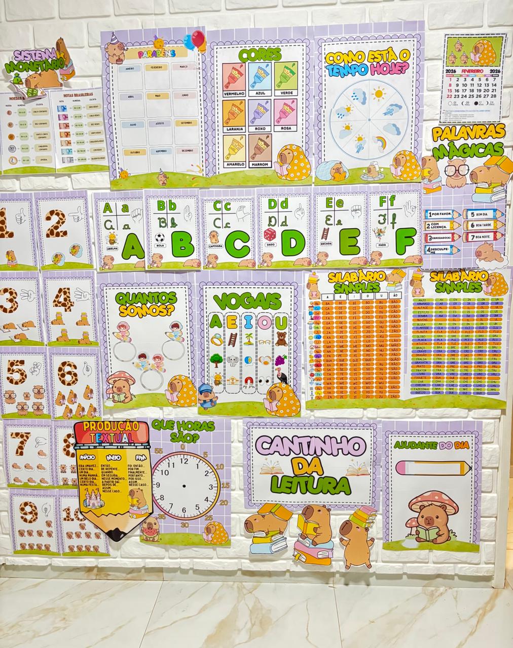 KIT SALA DE AULA CAPIVARA - Imagem 4