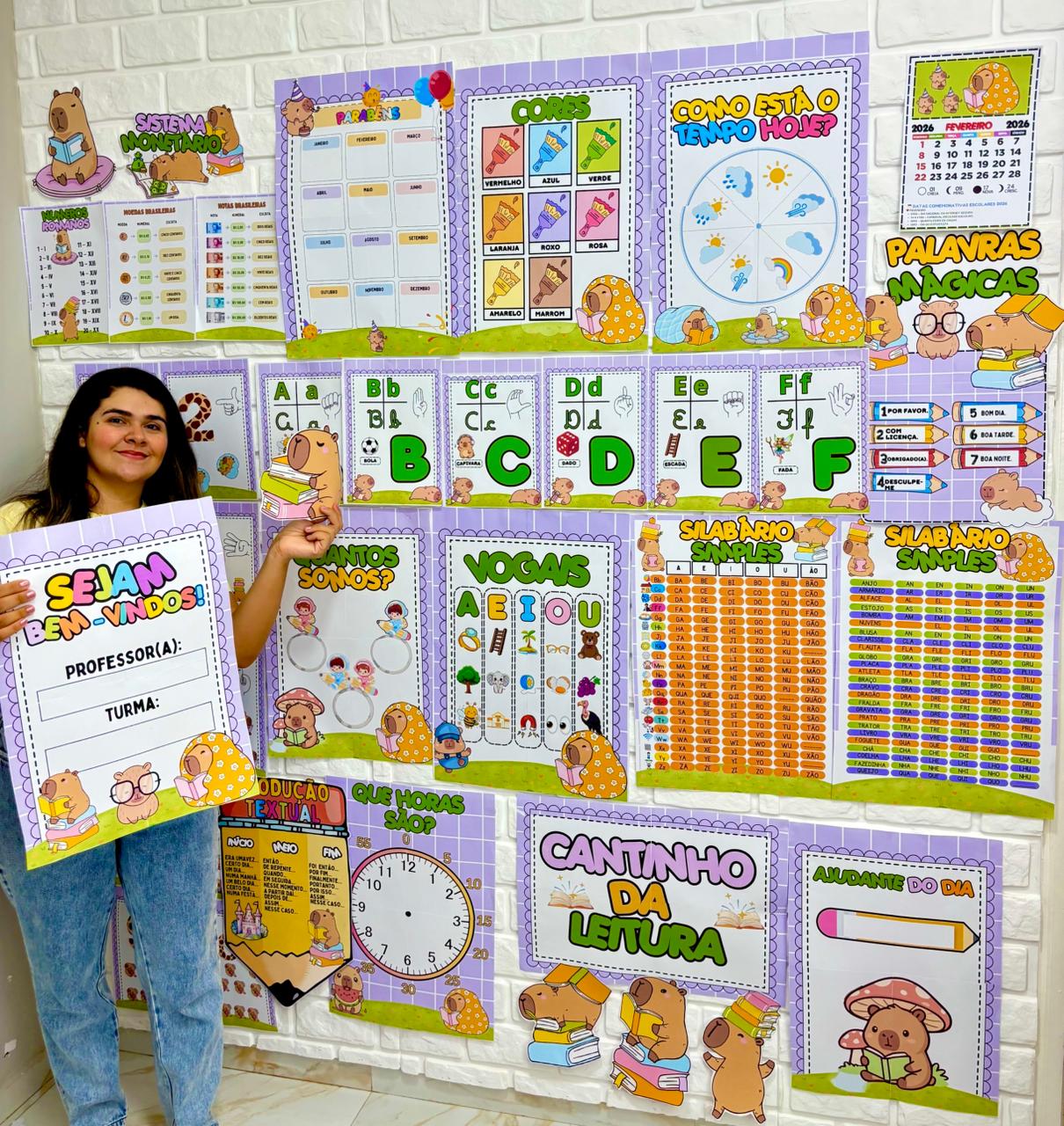 KIT SALA DE AULA CAPIVARA - Imagem 2
