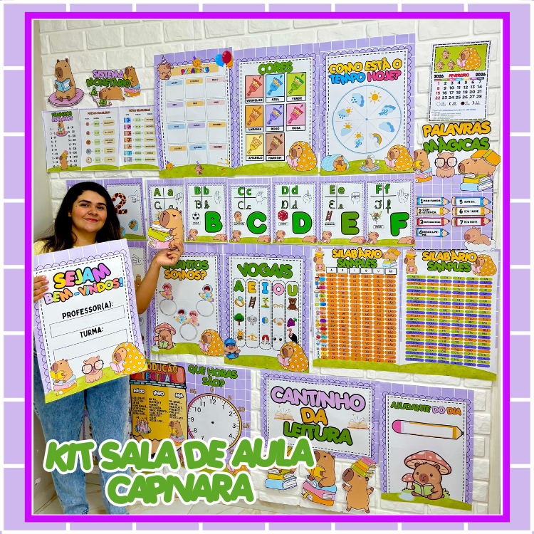 KIT SALA DE AULA CAPIVARA