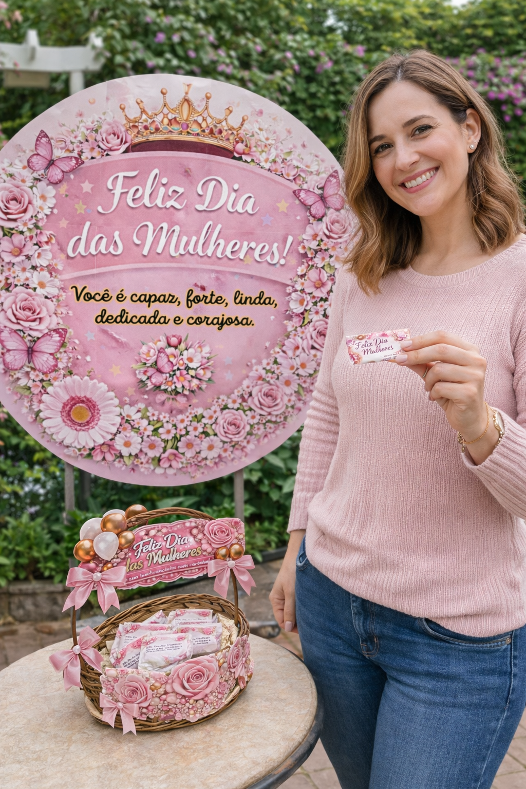 PAINEL FELIZ DIA DAS MULHERES + LEMBRANCINHAS - Imagem 2