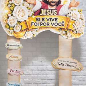 PORTAL  PAINEL + LEMBRANCINHA – FELIZ PÁSCOA