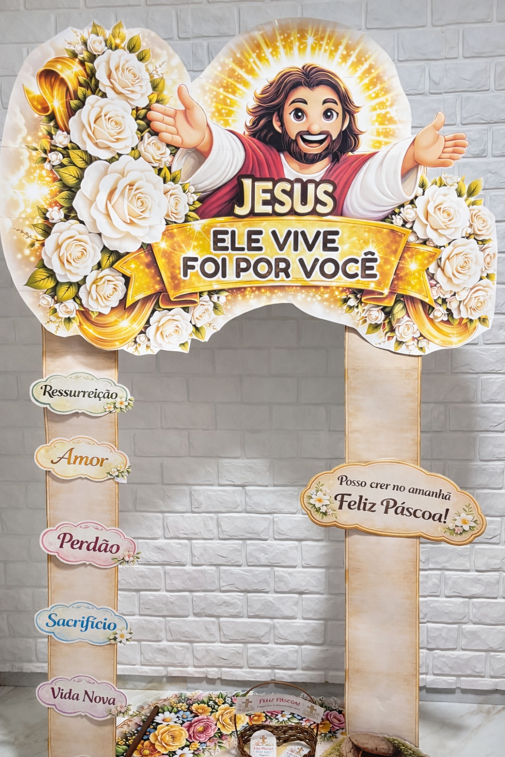 PORTAL PAINEL + LEMBRANCINHA – FELIZ PÁSCOA
