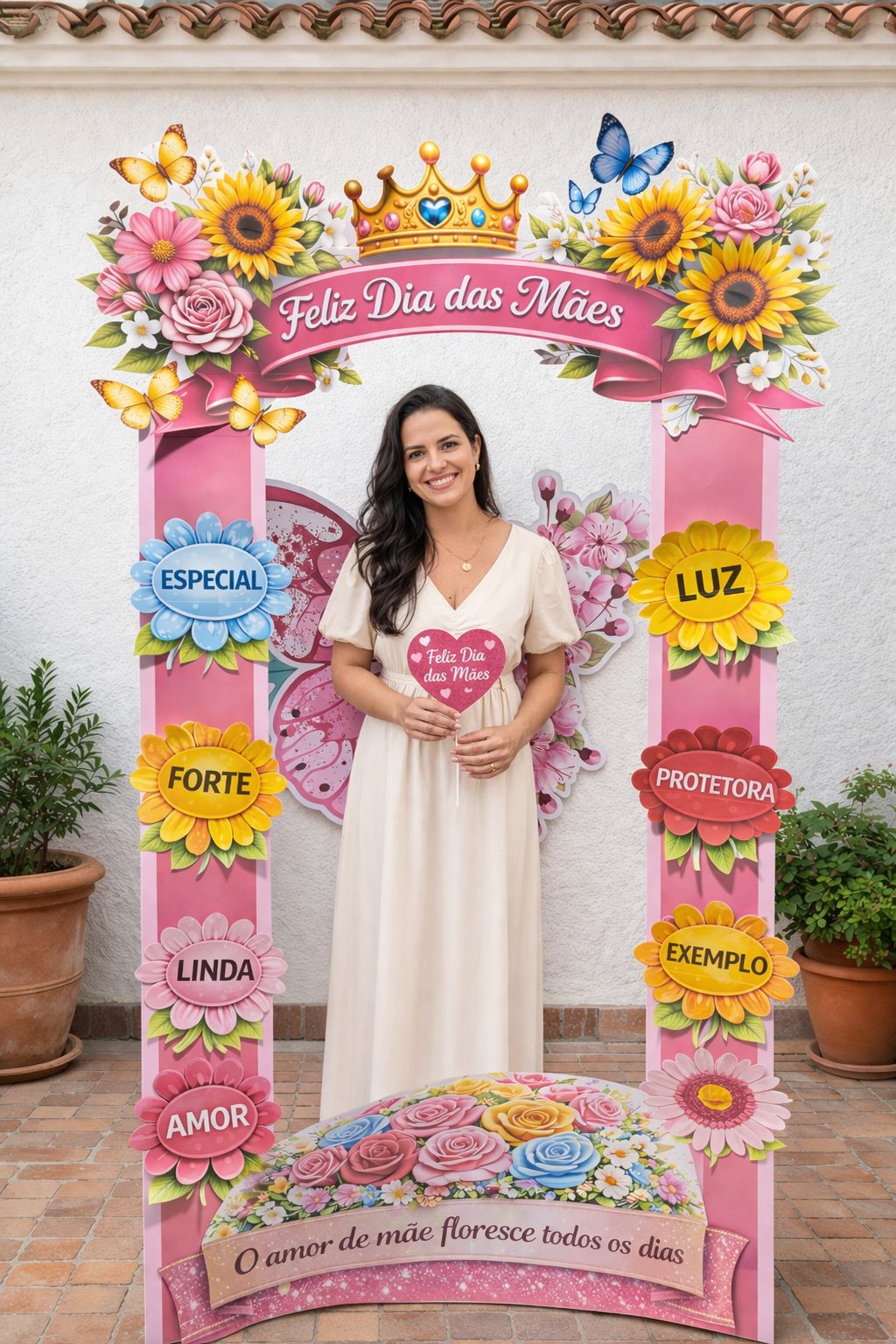 PAINEL PORTAL 3D FELIZ DIA DAS MÃES - Imagem 14