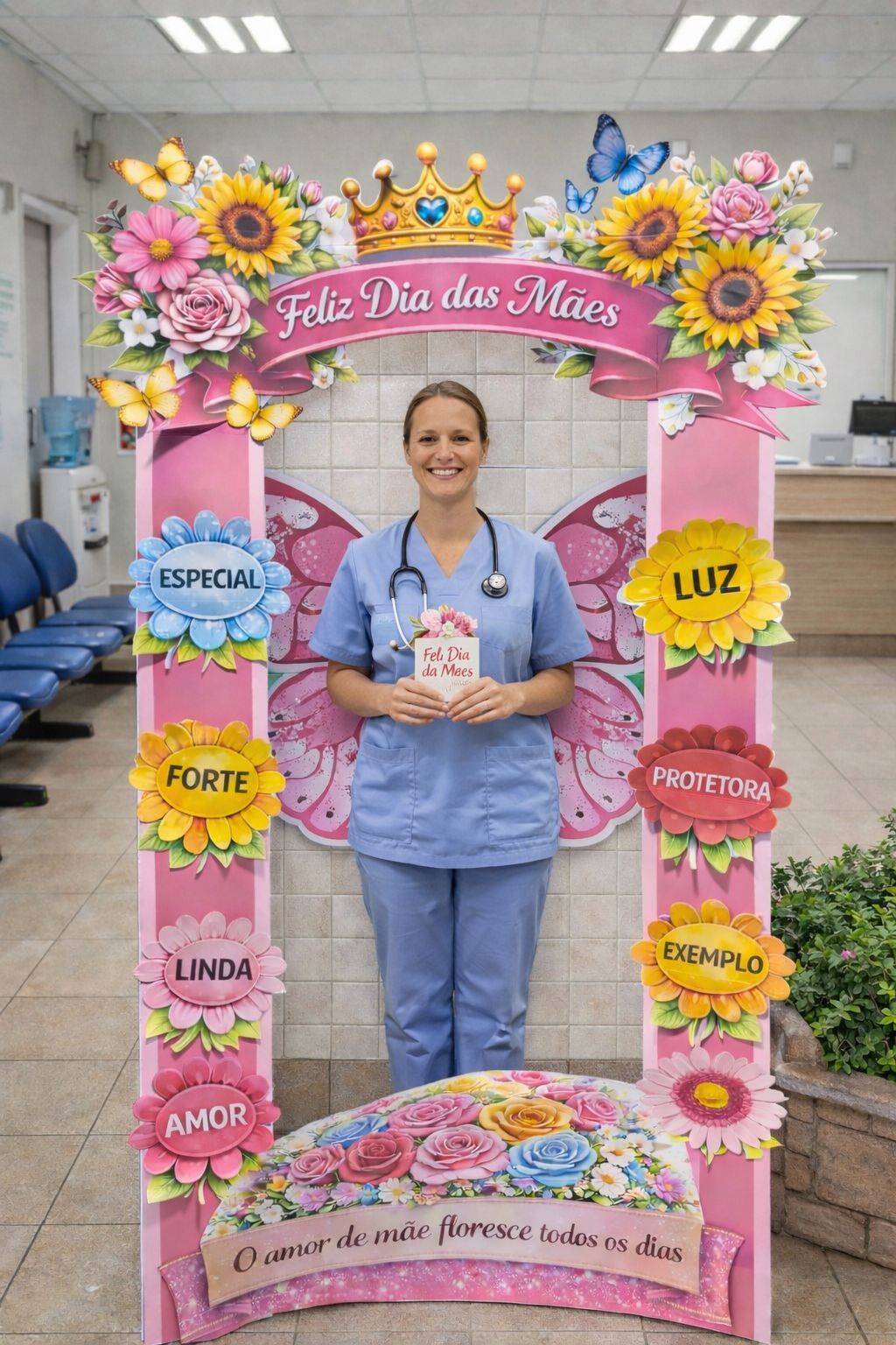 PAINEL PORTAL 3D FELIZ DIA DAS MÃES - Imagem 10