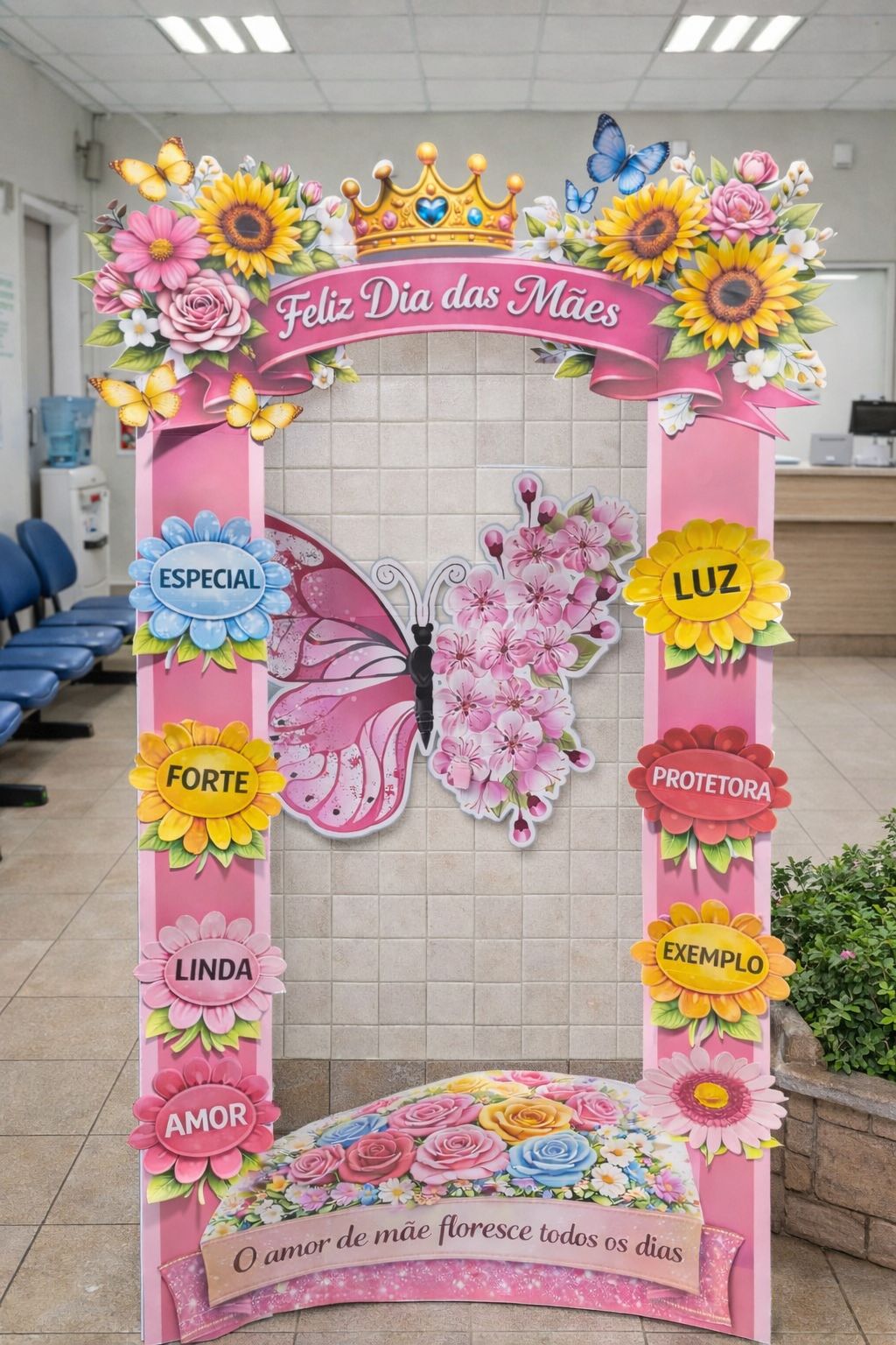 PAINEL PORTAL 3D FELIZ DIA DAS MÃES - Imagem 9