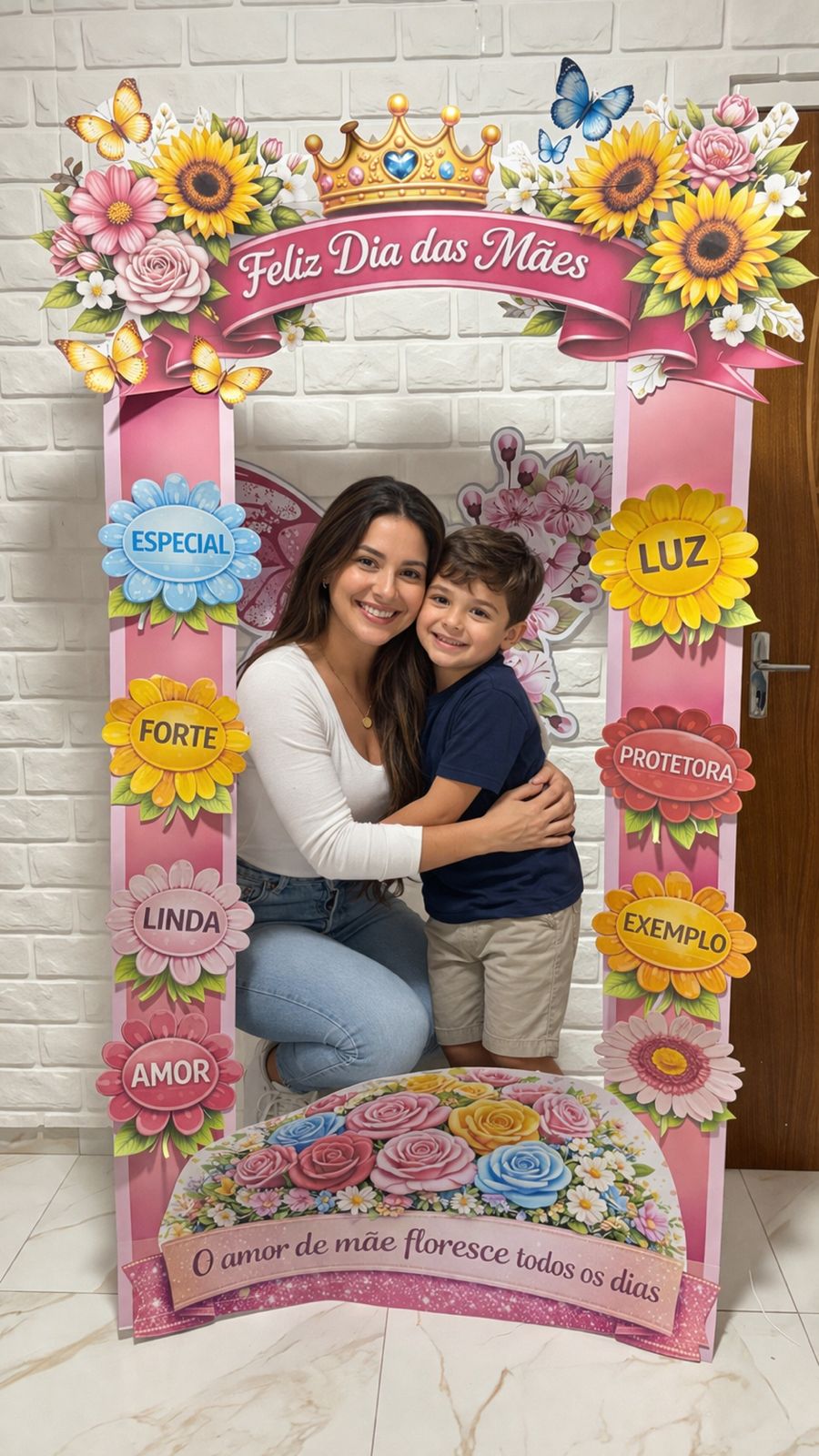 PAINEL PORTAL 3D FELIZ DIA DAS MÃES - Imagem 8