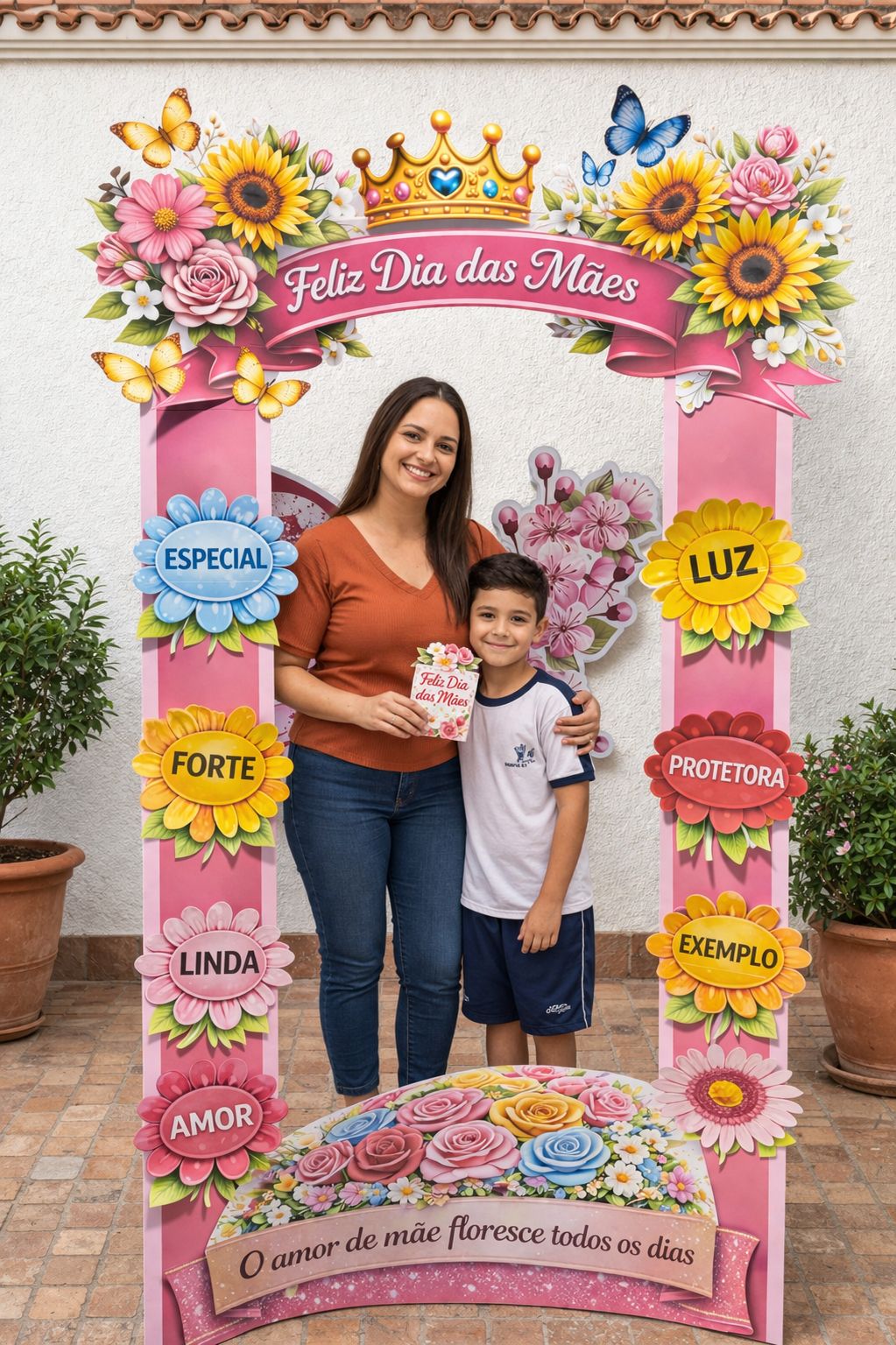 PAINEL PORTAL 3D FELIZ DIA DAS MÃES - Imagem 13