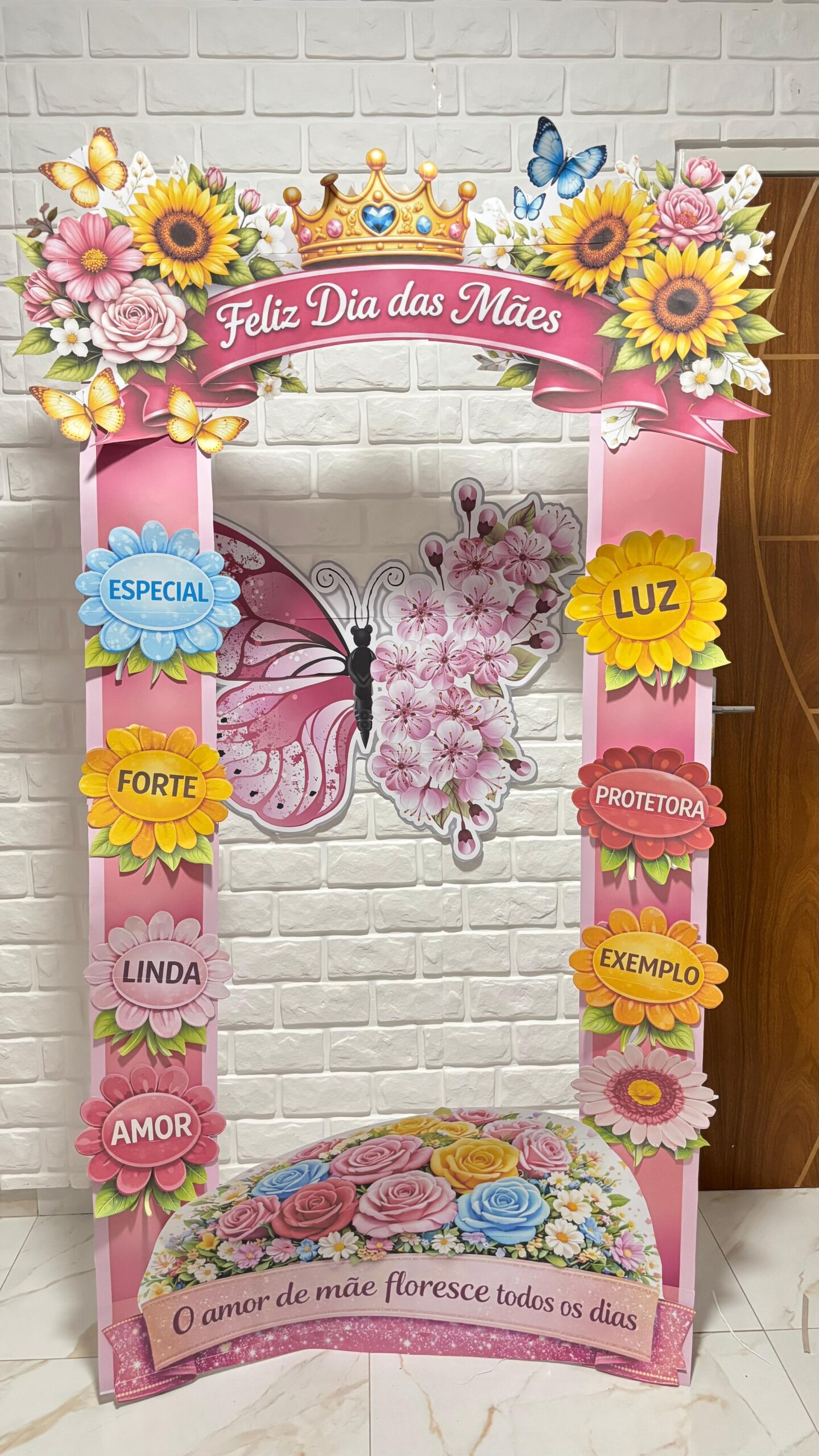 PAINEL PORTAL 3D FELIZ DIA DAS MÃES - Imagem 5