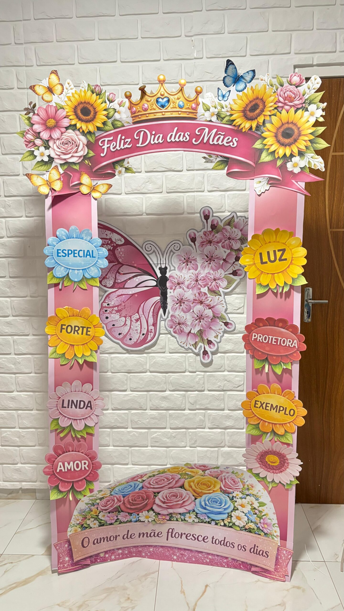 PAINEL PORTAL 3D FELIZ DIA DAS MÃES - Imagem 4