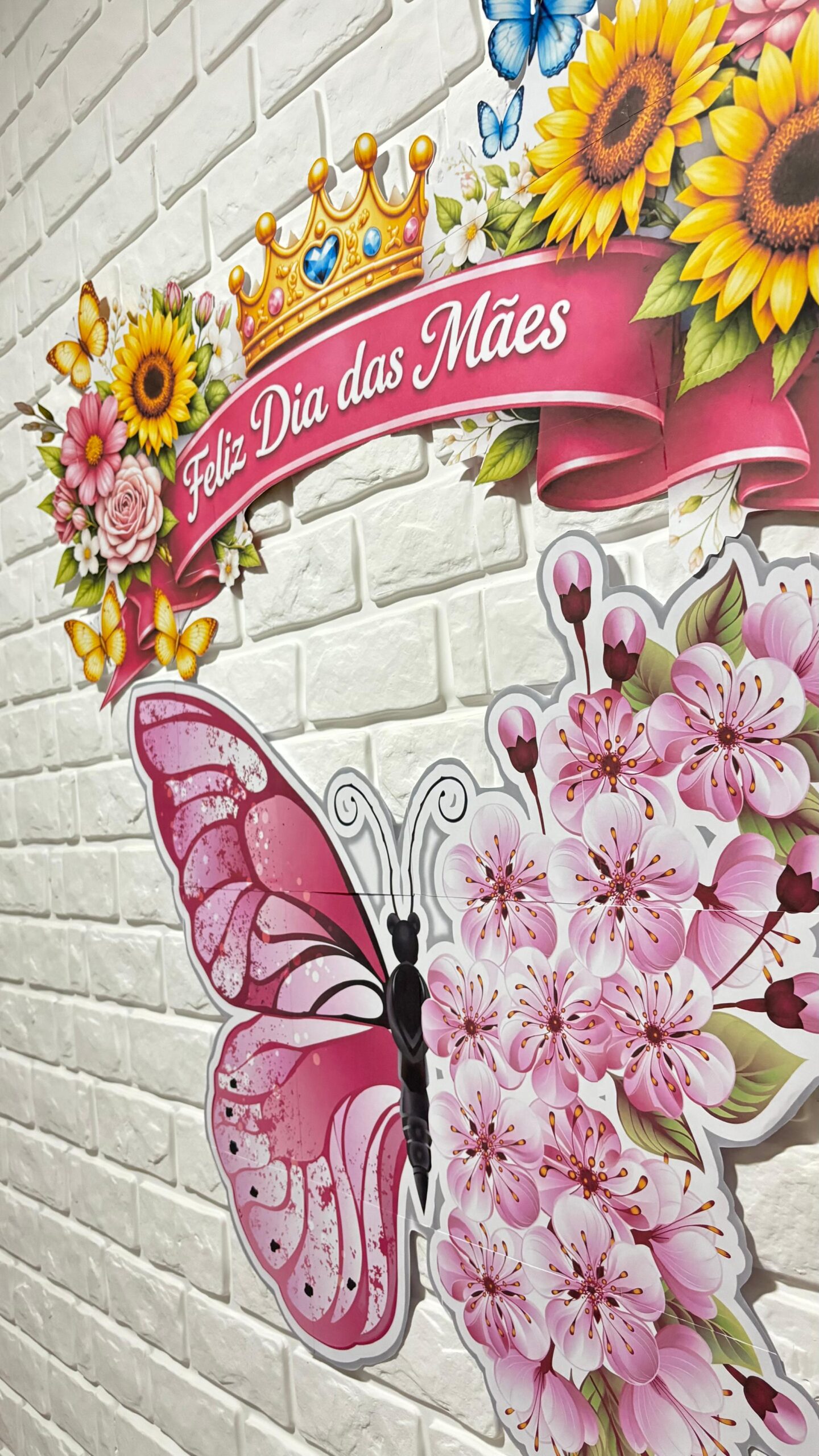 PAINEL DIA DAS MÃES 3D - Borboleta 3D realista+ lembrancinhas - Imagem 7