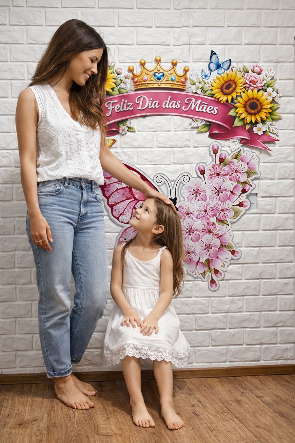 PAINEL DIA DAS MÃES 3D - Borboleta 3D realista+ lembrancinhas - Imagem 8