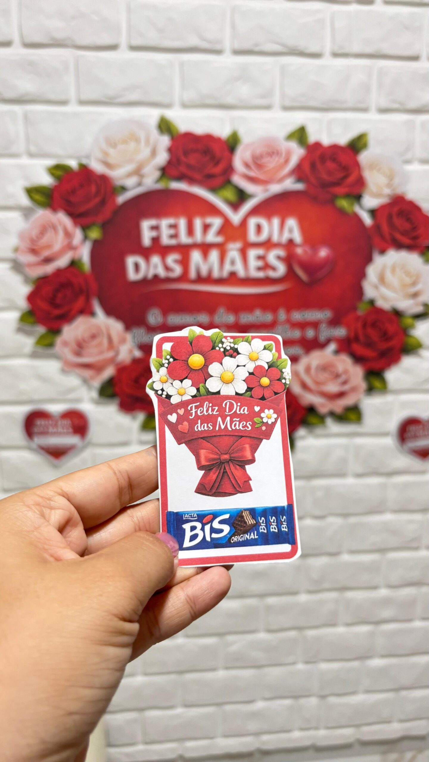 KIT ENCANTO DIA DAS MÃES Painel + Apresentação + Lembrancinha - Imagem 10