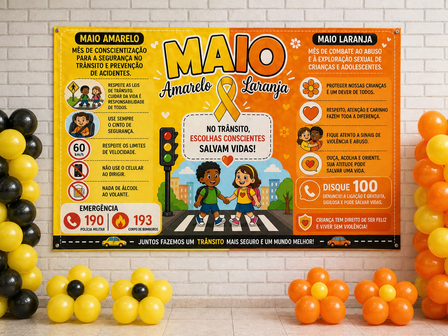 PAINEL MAIO AMARELO + MAIO LARANJA - Imagem 7