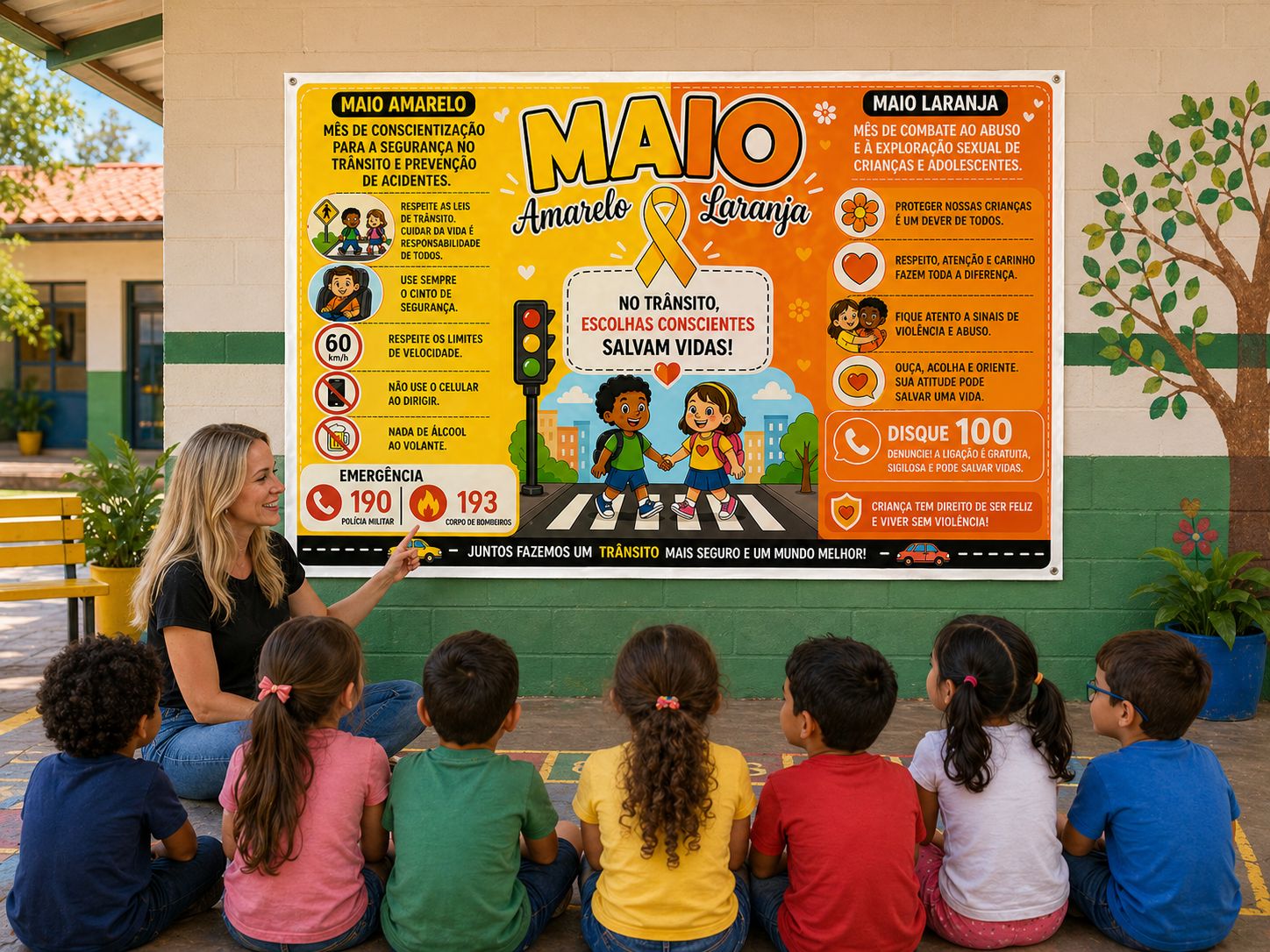 PAINEL MAIO AMARELO + MAIO LARANJA - Imagem 8