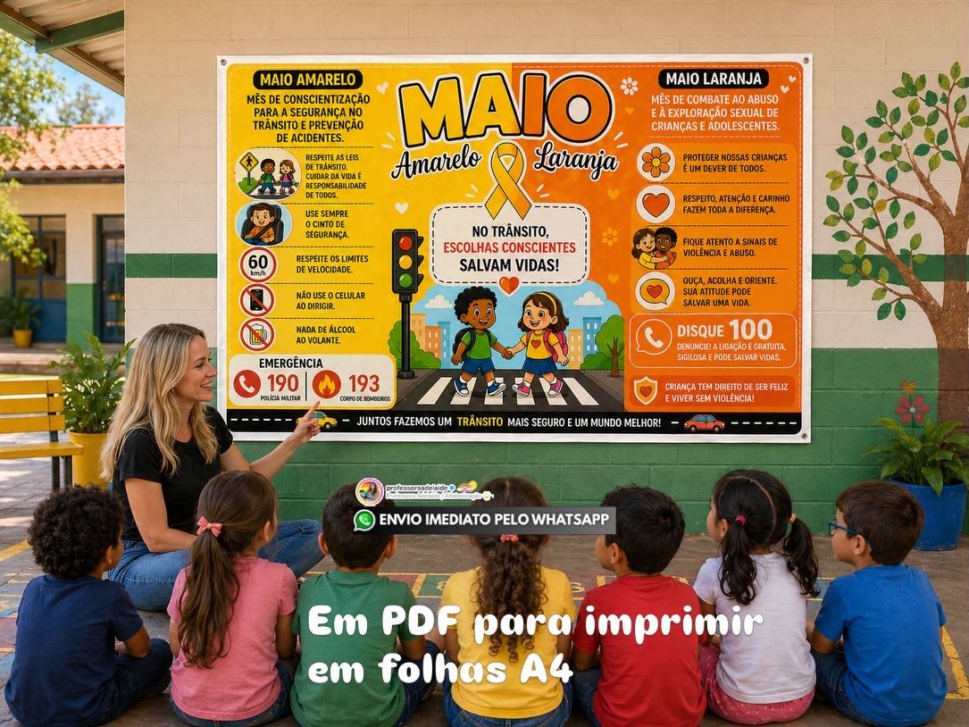 PAINEL MAIO AMARELO + MAIO LARANJA - Imagem 3