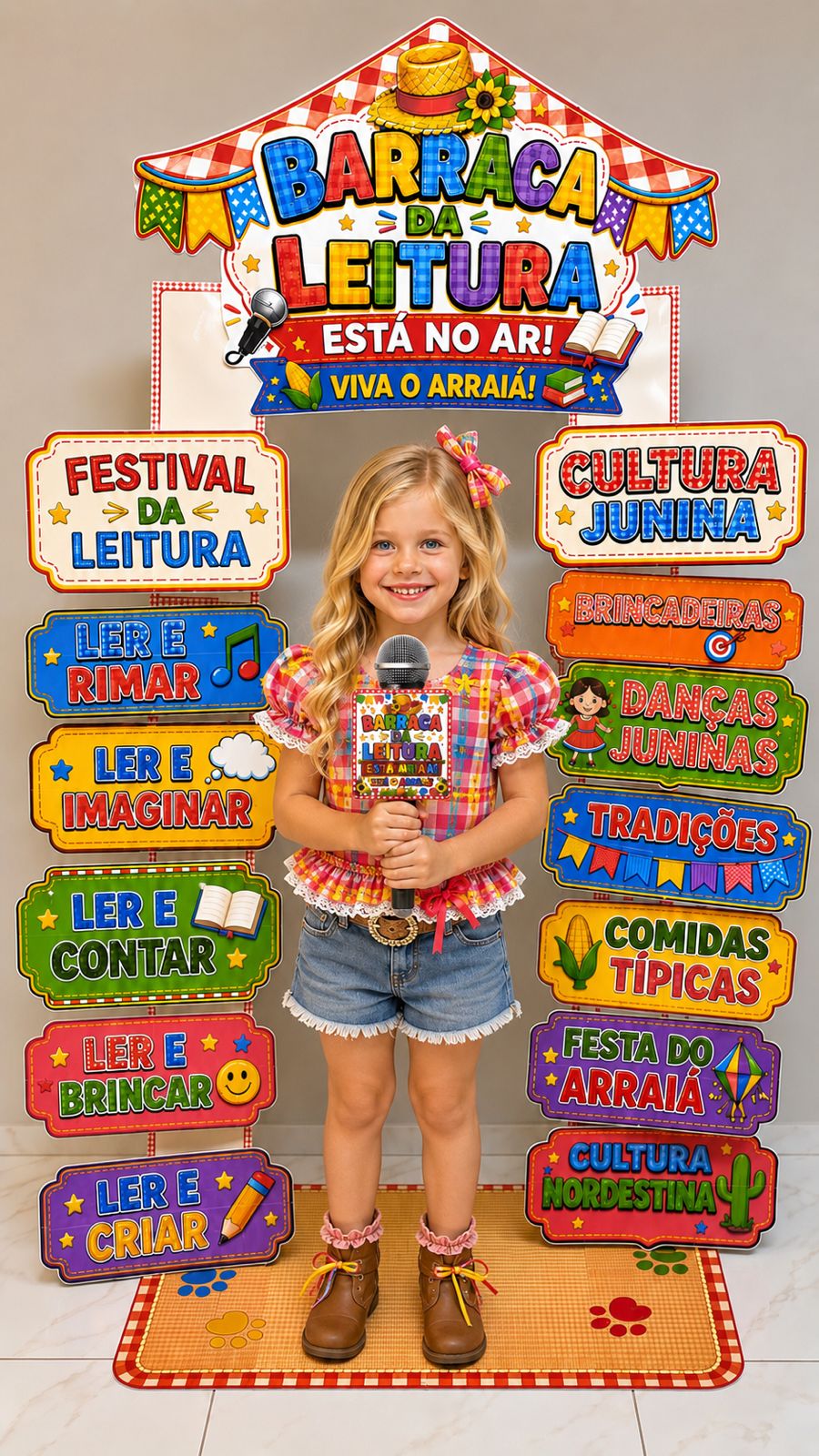 BARRACA DA LEITURA — ESTÁ NO AR! VIVA O ARRAIÁ!