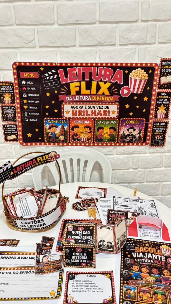 LEITURA FLIX — AVENTURAS, COMÉDIA, PARLENDAS E CORDEL - Imagem 12