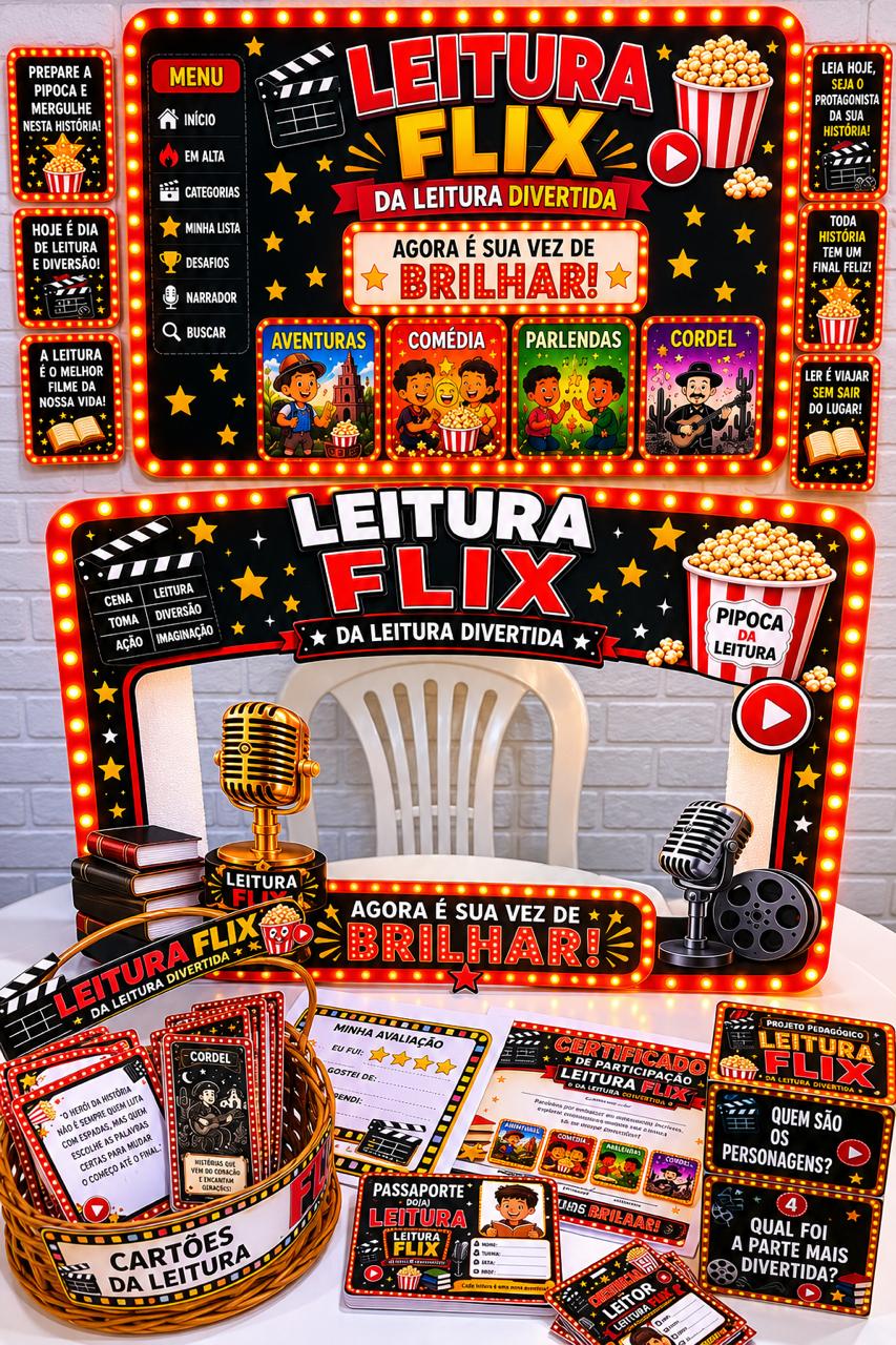 LEITURA FLIX — AVENTURAS, COMÉDIA, PARLENDAS E CORDEL