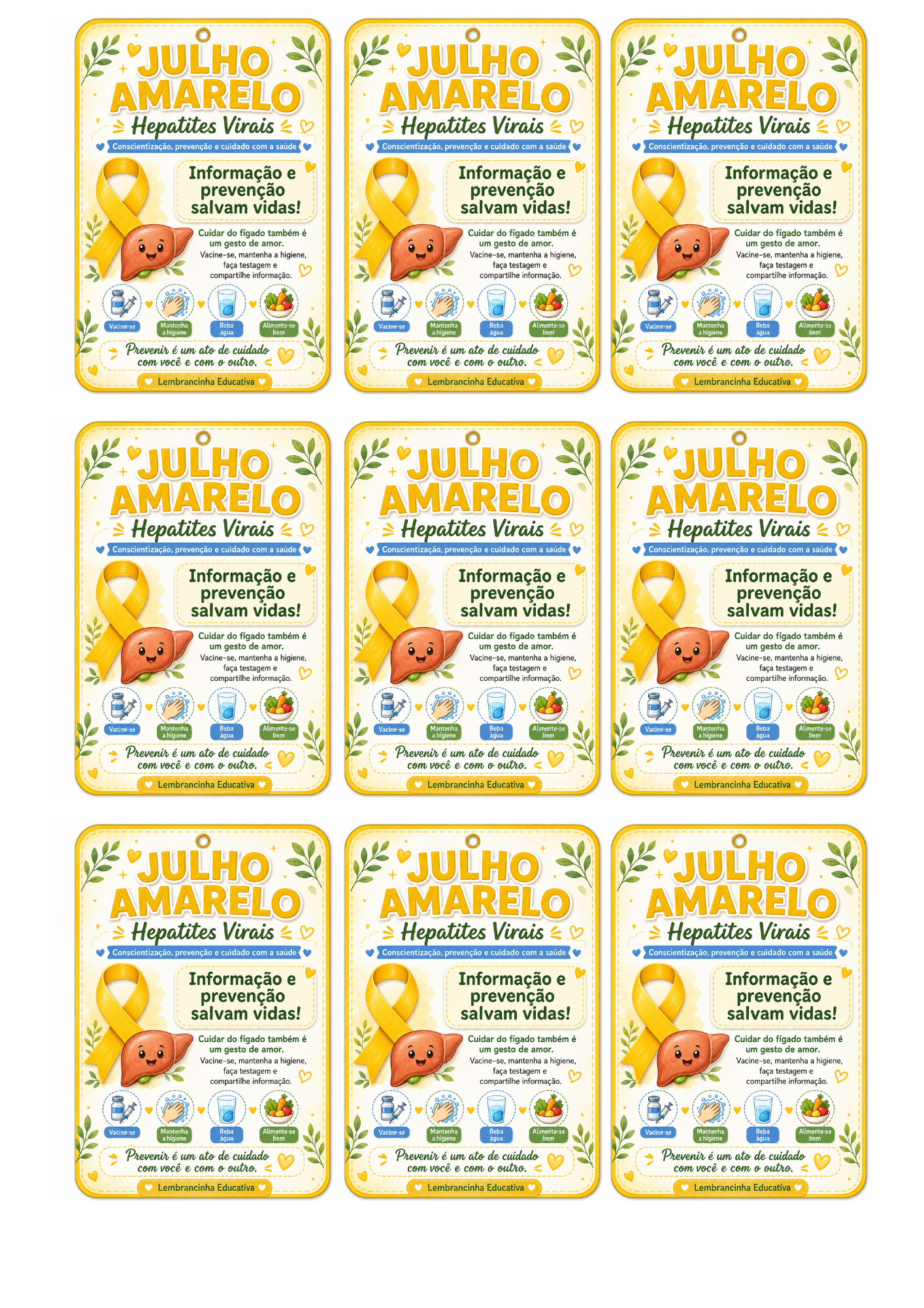 PAINEL EDUCATIVO – JULHO AMARELO Hepatites Virais - Imagem 4