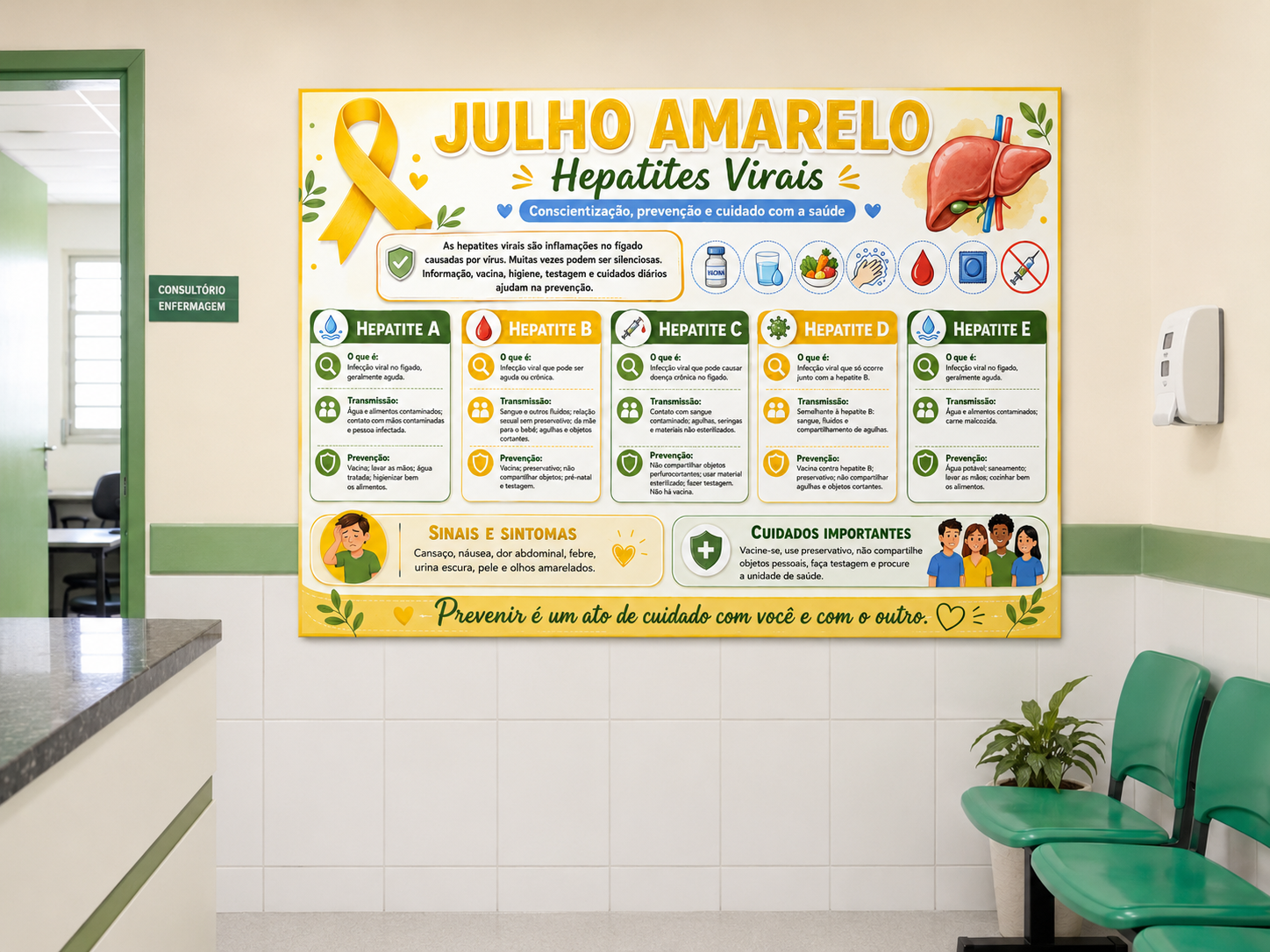 PAINEL EDUCATIVO – JULHO AMARELO Hepatites Virais