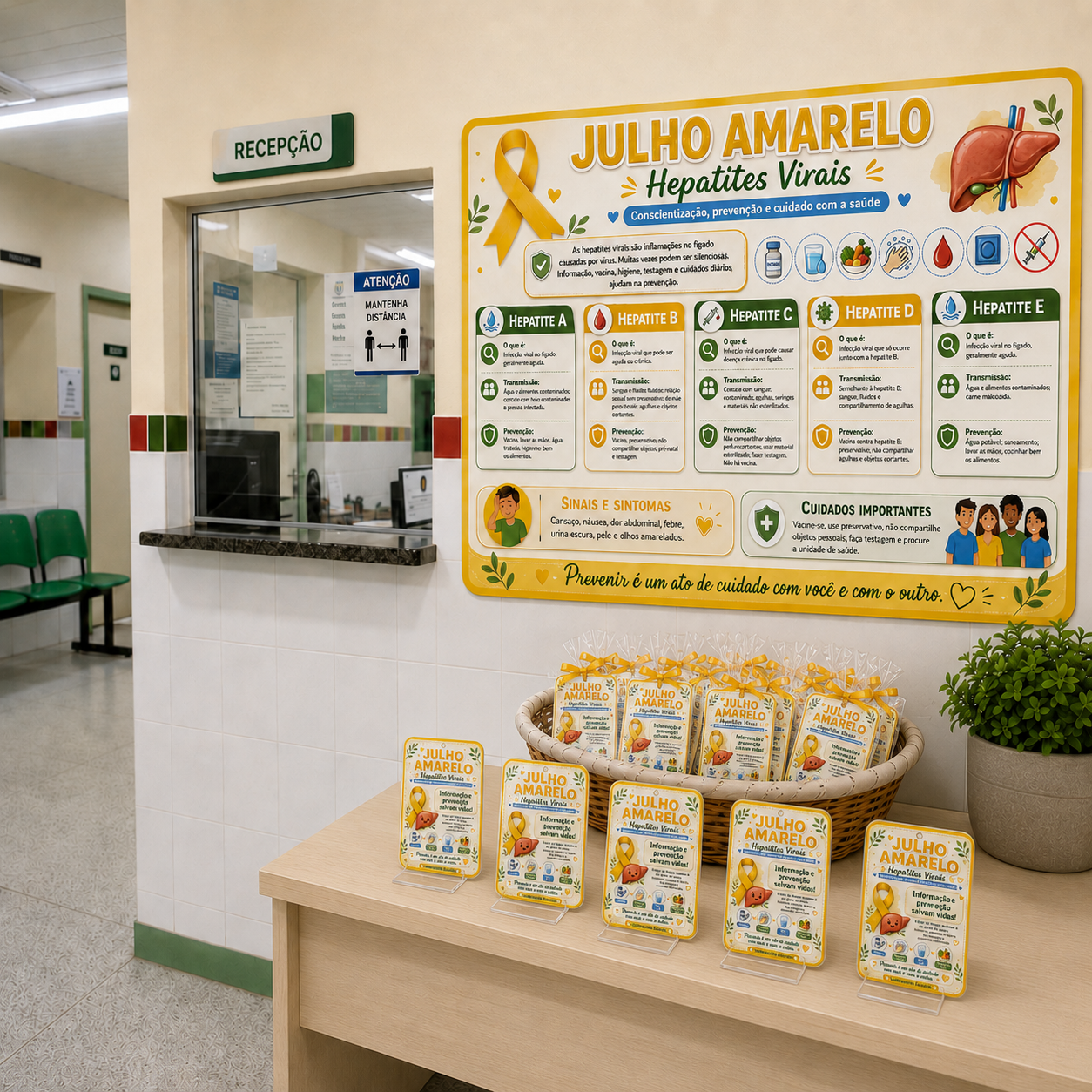 PAINEL EDUCATIVO – JULHO AMARELO Hepatites Virais - Imagem 2