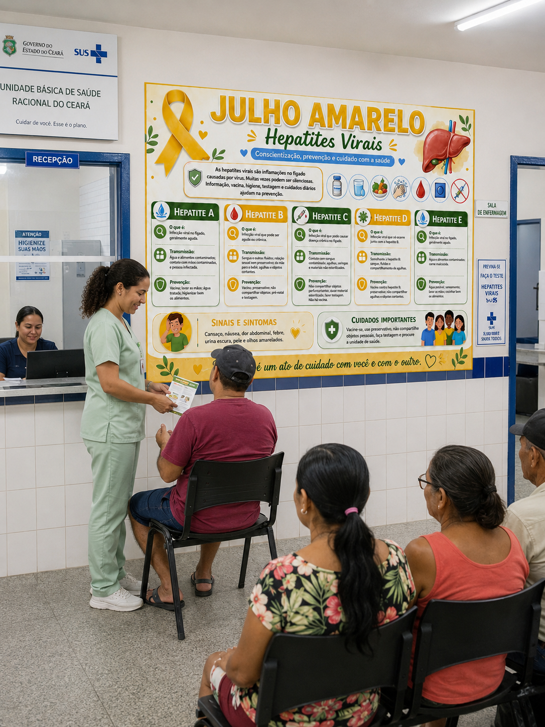 PAINEL EDUCATIVO – JULHO AMARELO Hepatites Virais - Imagem 5