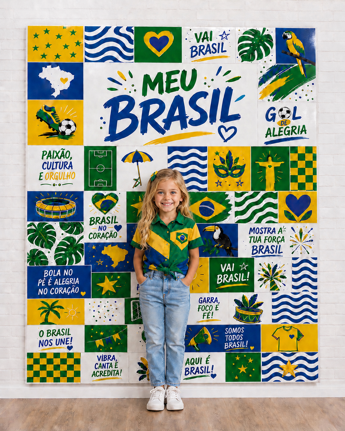 PAINEL FOTOGRÁFICO MEU BRASIL - VAI BRASIL, GOL DE ALEGRIA! - Imagem 8