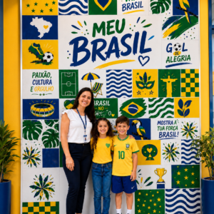 PAINEL FOTOGRÁFICO MEU BRASIL - VAI BRASIL, GOL DE ALEGRIA!