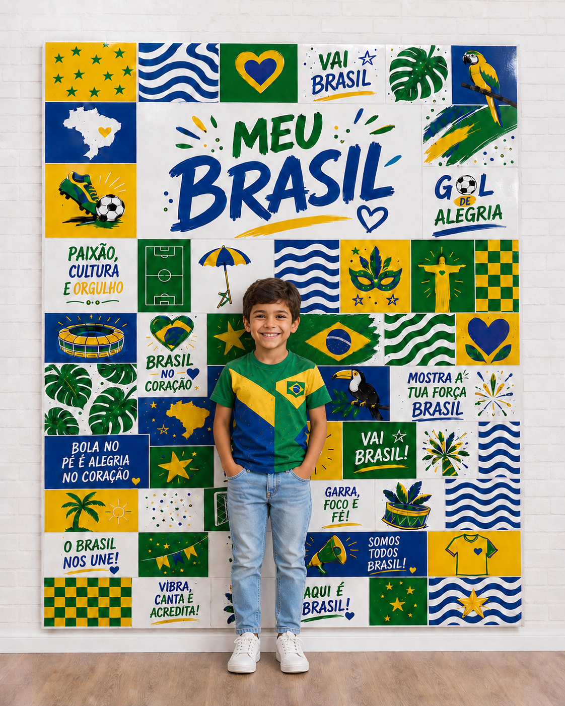 PAINEL FOTOGRÁFICO MEU BRASIL - VAI BRASIL, GOL DE ALEGRIA! - Imagem 4