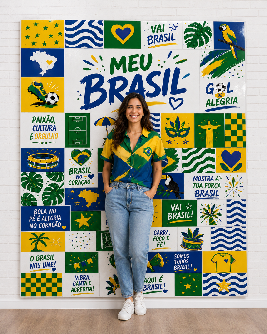 PAINEL FOTOGRÁFICO MEU BRASIL - VAI BRASIL, GOL DE ALEGRIA! - Imagem 3
