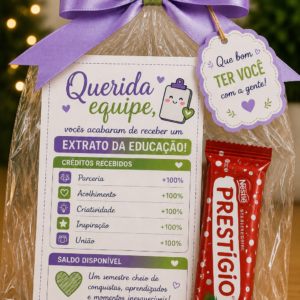 KIT LEMBRANCINHAS – QUERIDA EQUIPE