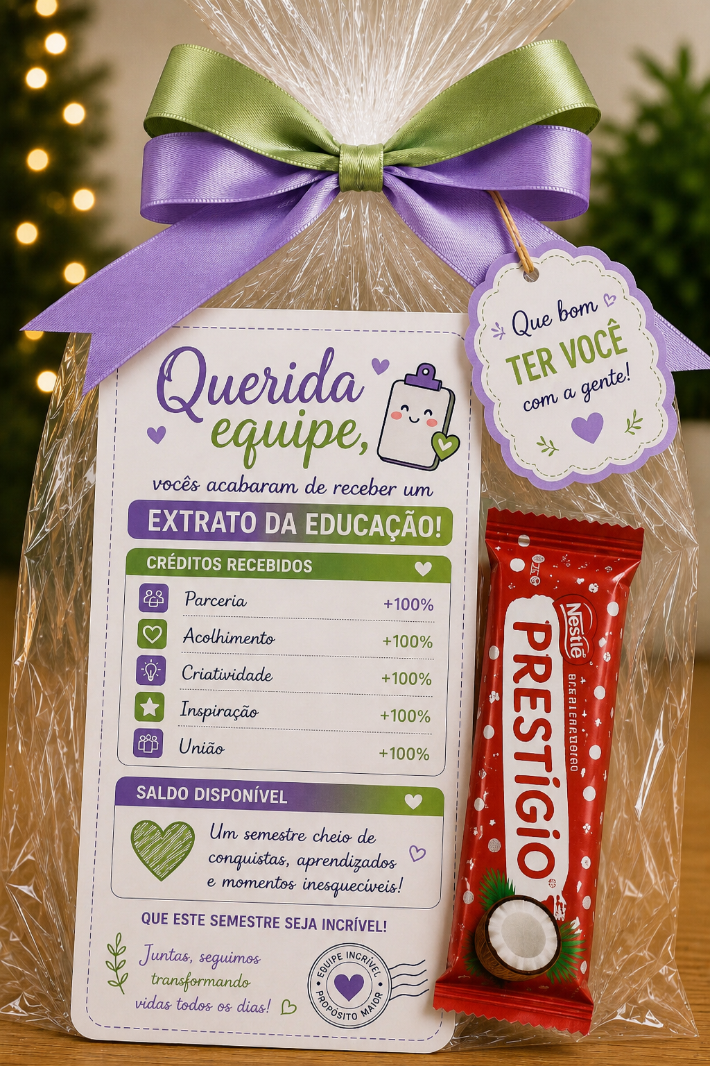KIT LEMBRANCINHAS – QUERIDA EQUIPE