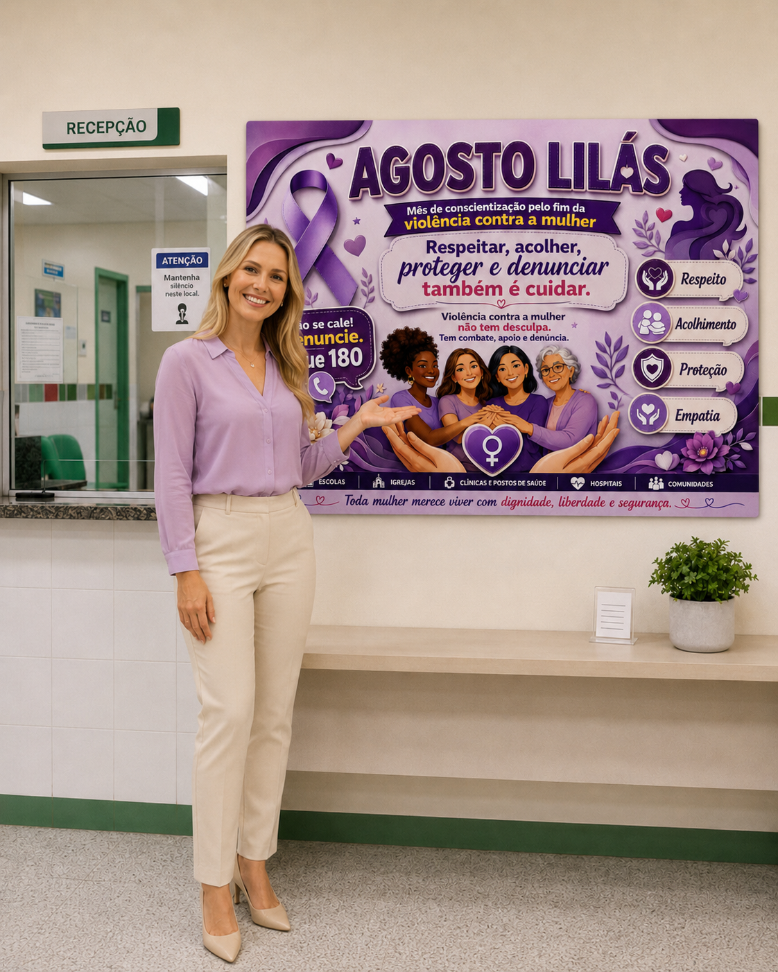 PAINEL AGOSTO LILÁS - Imagem 5
