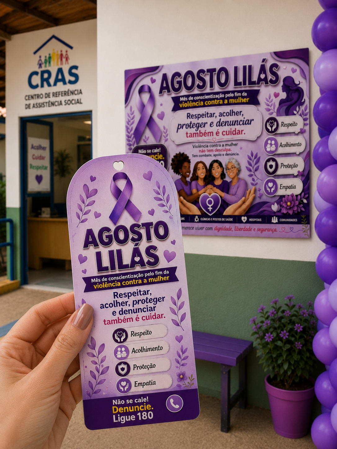 PAINEL AGOSTO LILÁS