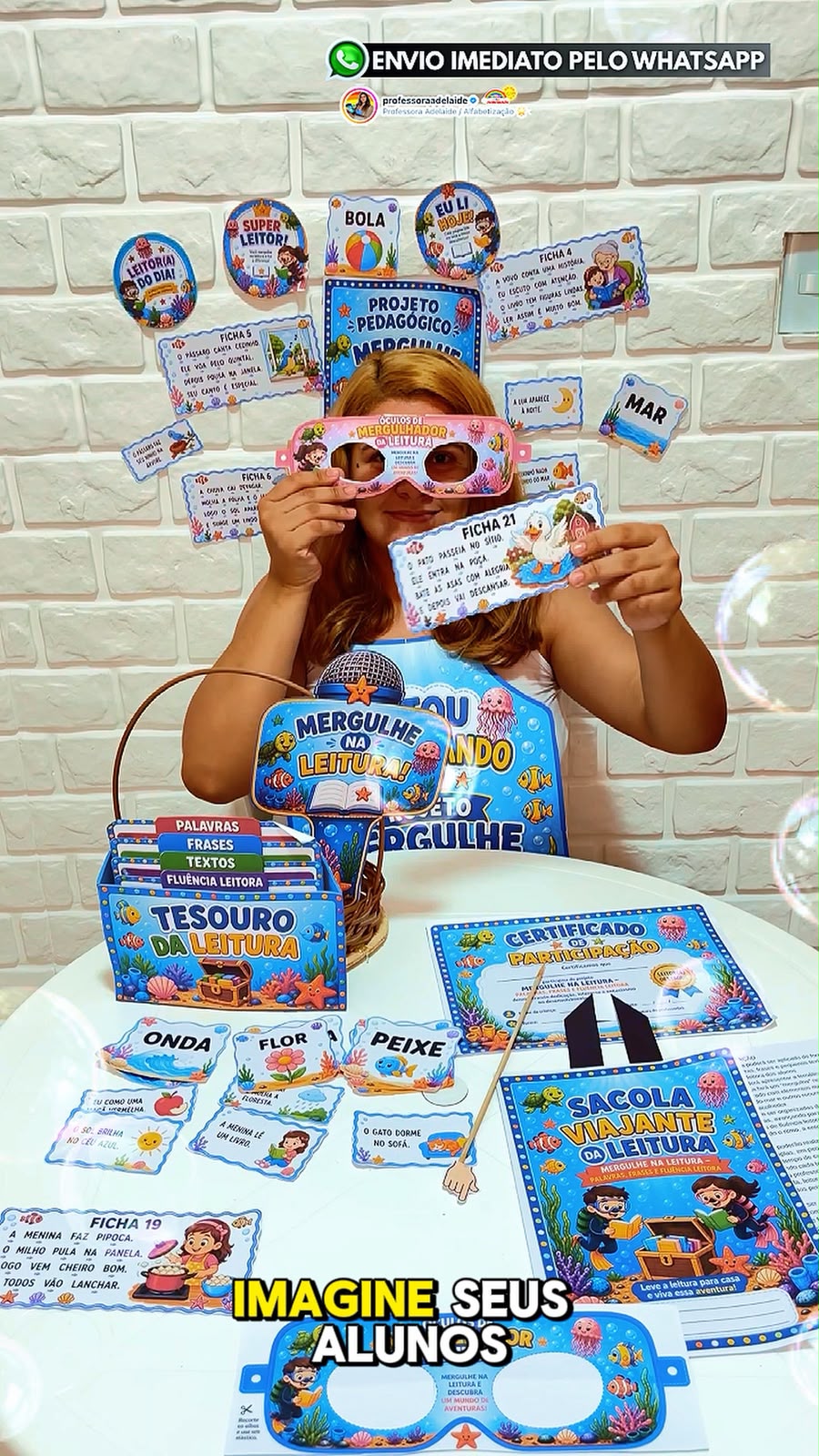 MERGULHO NA LEITURA Palavras, frases, fluência leitora e pequenos textos