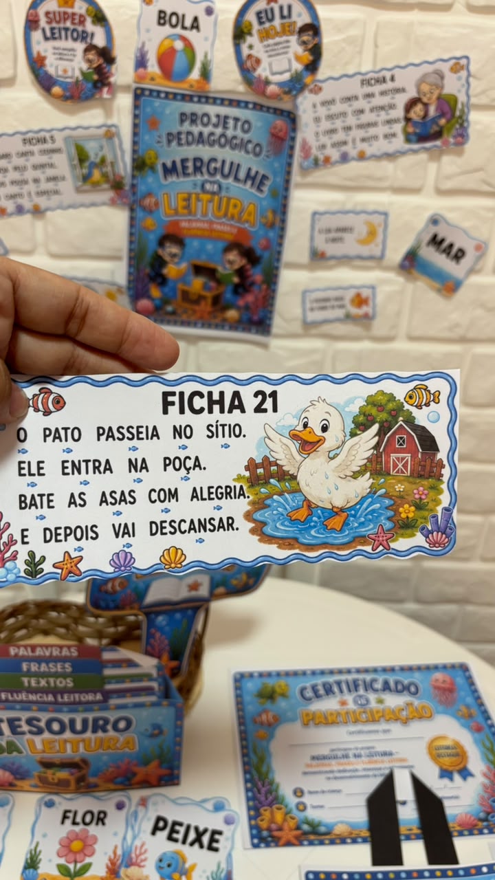 MERGULHO NA LEITURA Palavras, frases, fluência leitora e pequenos textos - Imagem 9