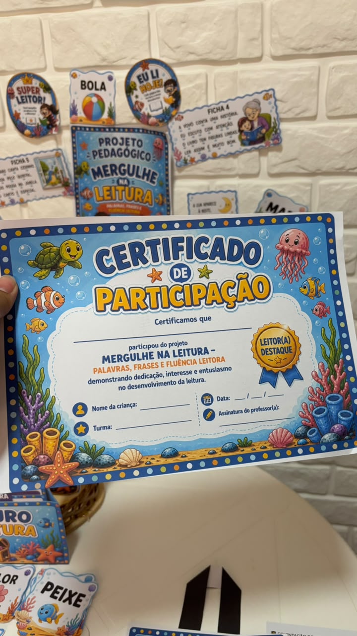 MERGULHO NA LEITURA Palavras, frases, fluência leitora e pequenos textos - Imagem 7