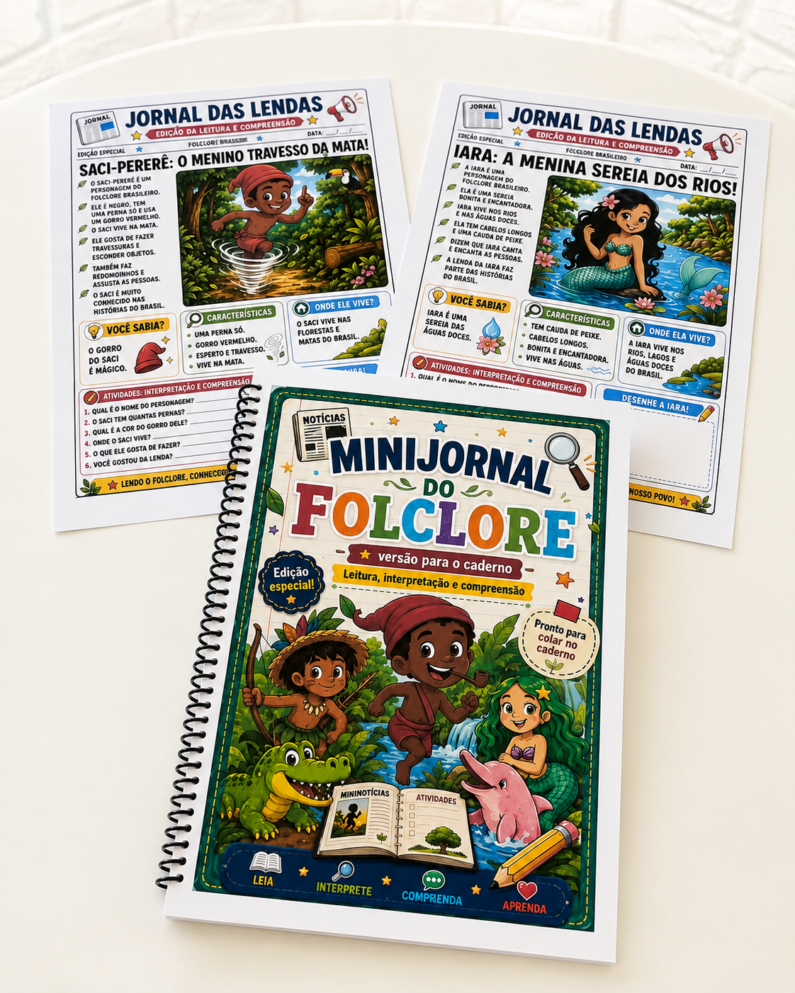 MINIJORNAL DO FOLCLORE BRASILEIRO – FOLHAS PARA CADERNO - Imagem 9