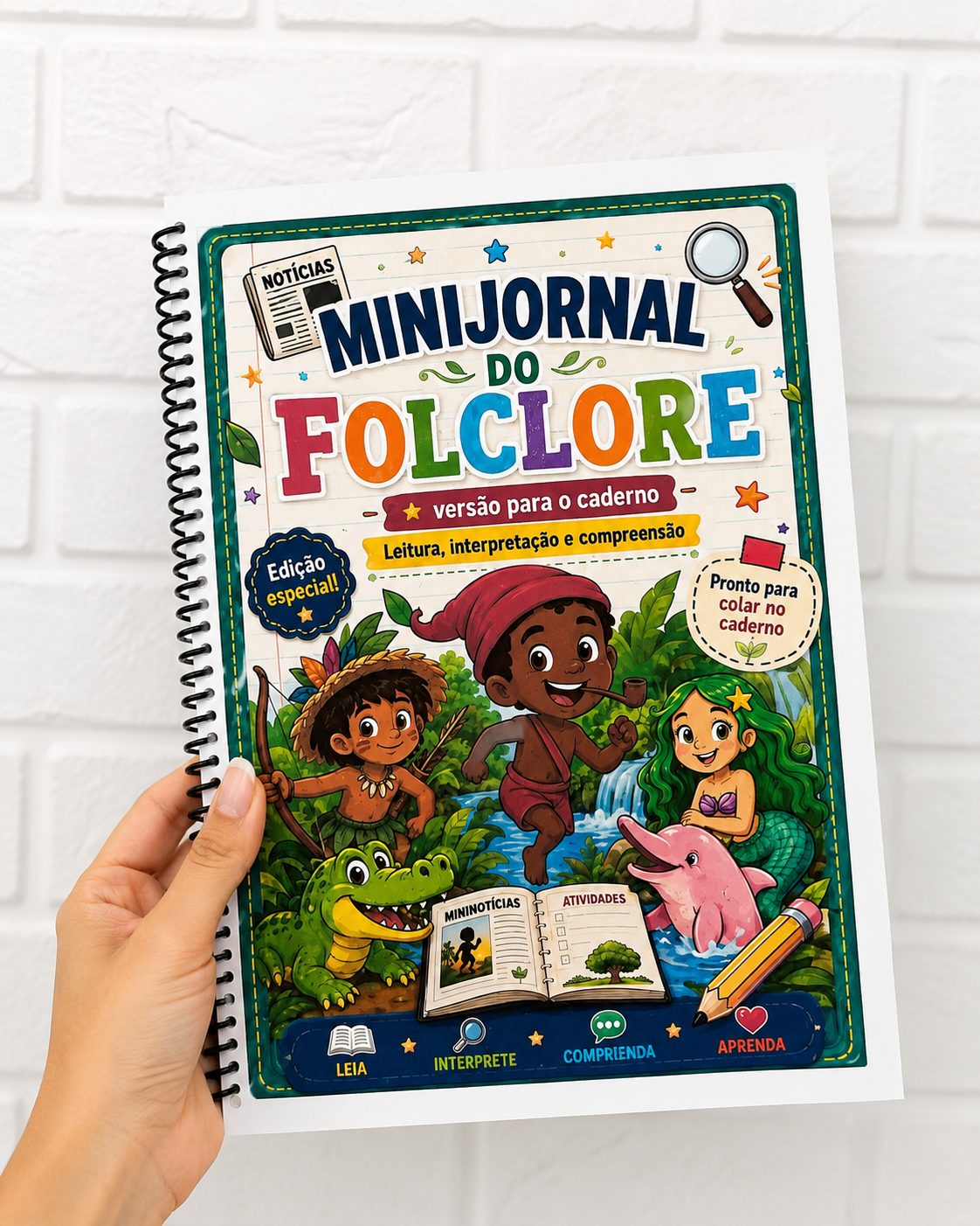 MINIJORNAL DO FOLCLORE BRASILEIRO – FOLHAS PARA CADERNO - Imagem 8