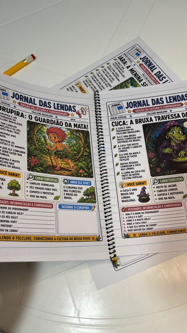 MINIJORNAL DO FOLCLORE BRASILEIRO – FOLHAS PARA CADERNO - Imagem 6