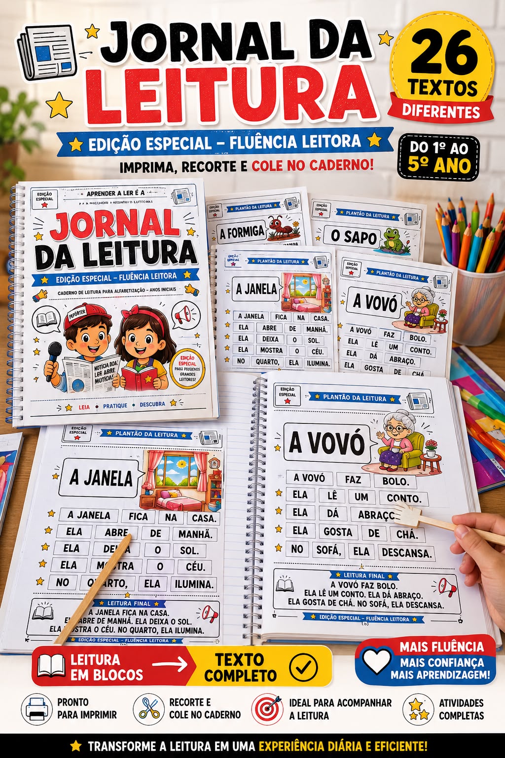 CADERNO JORNAL DA LEITURA – EDIÇÃO ESPECIAL FLUÊNCIA LEITORA