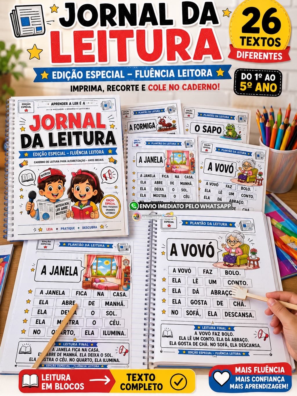 CADERNO JORNAL DA LEITURA – EDIÇÃO ESPECIAL FLUÊNCIA LEITORA - Imagem 8