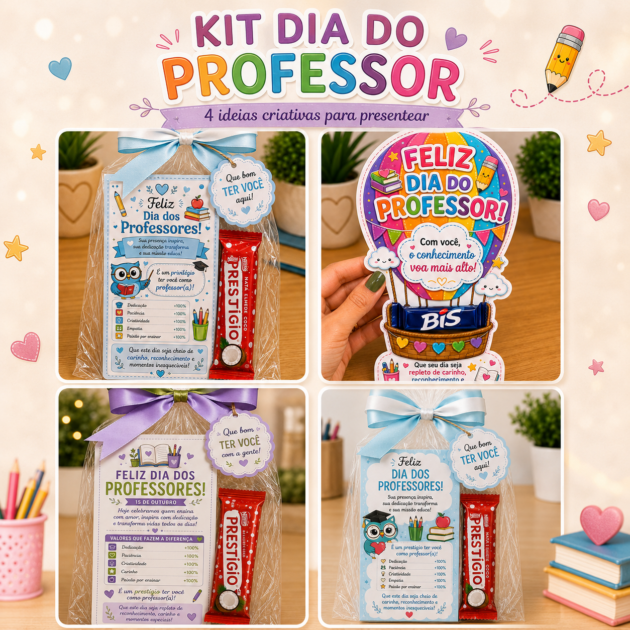 KIT LEMBRANCINHAS – DIA DO PROFESSOR